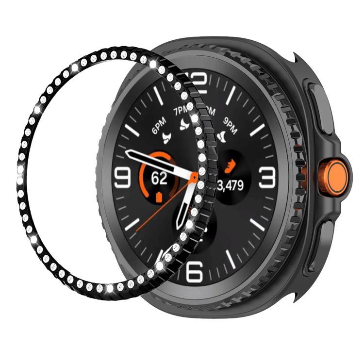 Single Row Diamond Metal Watch Protection Ring, For Samsung Galaxy Watch8 Classic 46mm