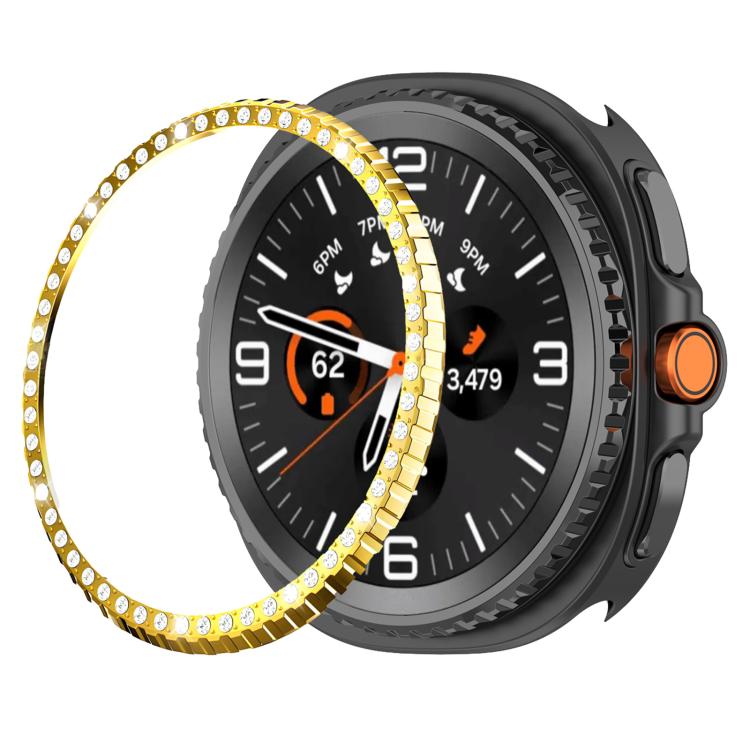 Single Row Diamond Metal Watch Protection Ring, For Samsung Galaxy Watch8 Classic 46mm