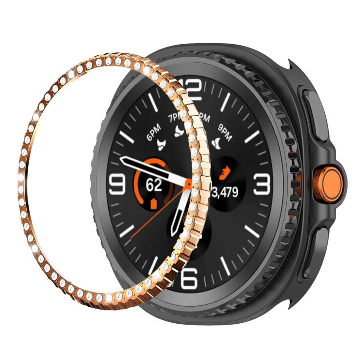 Single Row Diamond Metal Watch Protection Ring, For Samsung Galaxy Watch8 Classic 46mm