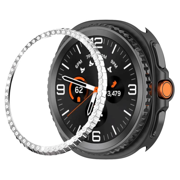 Single Row Diamond Metal Watch Protection Ring, For Samsung Galaxy Watch8 Classic 46mm