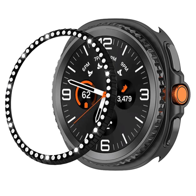 Single Row Diamond Metal Watch Protection Ring, For Samsung Galaxy Watch8 Classic 46mm