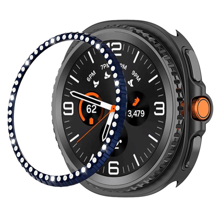 Single Row Diamond Metal Watch Protection Ring, For Samsung Galaxy Watch8 Classic 46mm