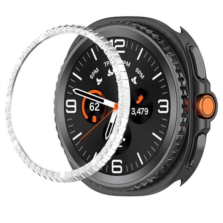 Single Row Diamond Metal Watch Protection Ring, For Samsung Galaxy Watch8 Classic 46mm