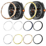 Single Row Diamond Metal Watch Protection Ring, For Samsung Galaxy Watch8 Classic 46mm