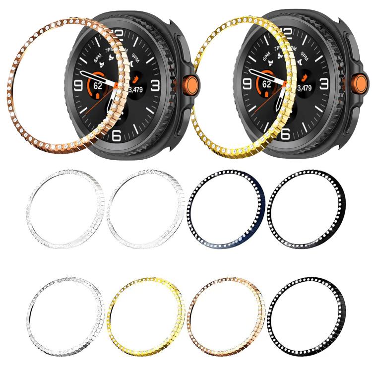 Single Row Diamond Metal Watch Protection Ring, For Samsung Galaxy Watch8 Classic 46mm