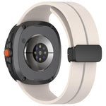 Fold Magnetic Buckle Silicone Watch Band, For Samsung Galaxy Watch8 / Watch8 Classic