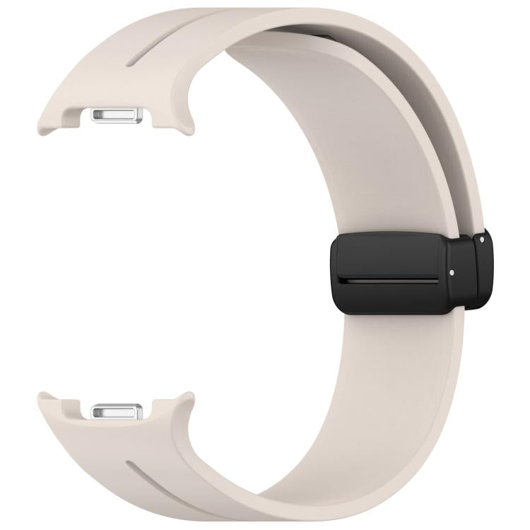 Fold Magnetic Buckle Silicone Watch Band, For Samsung Galaxy Watch8 / Watch8 Classic