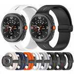 Fold Magnetic Buckle Silicone Watch Band, For Samsung Galaxy Watch8 / Watch8 Classic