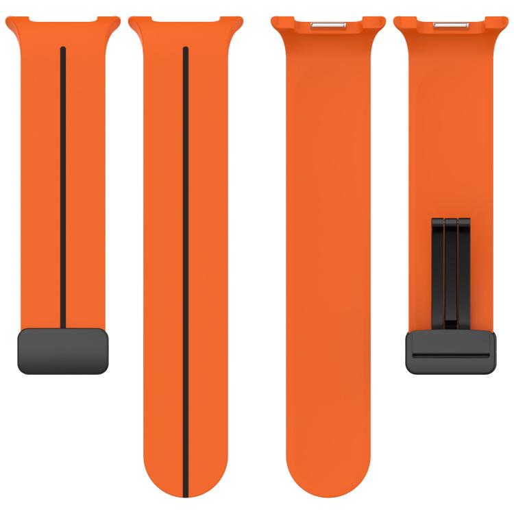 Fold Magnetic Buckle Silicone Watch Band, For Samsung Galaxy Watch8 / Watch8 Classic