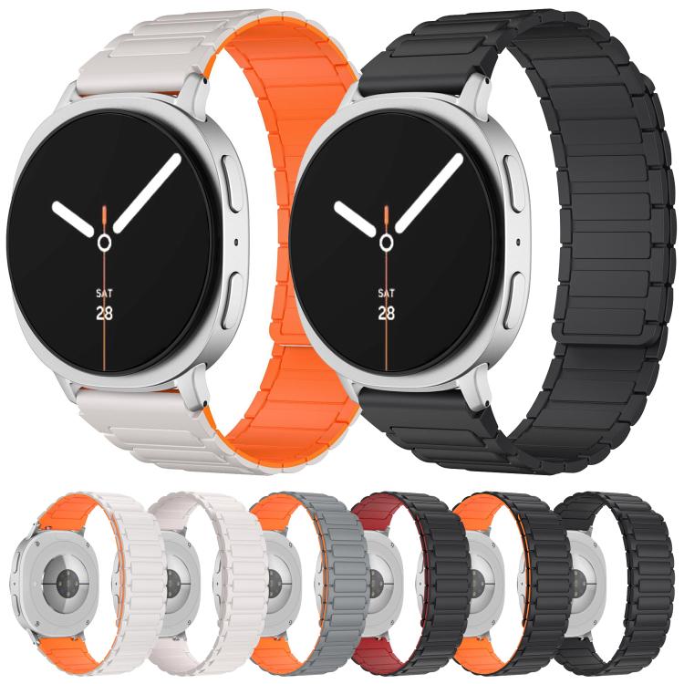 I-shaped Magnetic Silicone Watch Band, For Samsung Galaxy Watch8 / Watch8 Classic