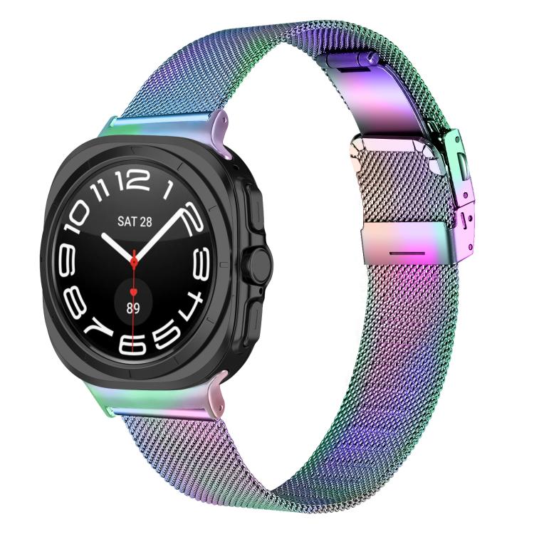 Turtle Buckle Milanese Metal Watch Band, For Samsung Galaxy Watch Ultra 47mm / Ultra 2025