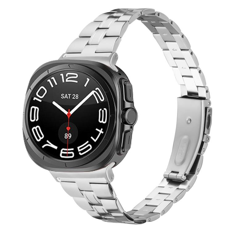 Three Beads Slim Stainless Steel Watch Band, For Samsung Galaxy Watch Ultra 47mm / Ultra 2025