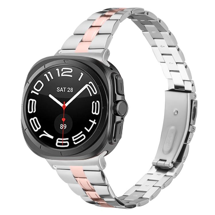 Three Beads Slim Stainless Steel Watch Band, For Samsung Galaxy Watch Ultra 47mm / Ultra 2025