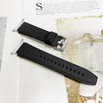 Dual Sides Lychee Genuine Leather Watch Band, For Samsung Galaxy Watch Ultra 47mm / Ultra 2025