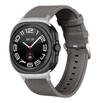 Dual Sides Lychee Genuine Leather Watch Band, For Samsung Galaxy Watch Ultra 47mm / Ultra 2025