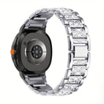 Triple Beads Diamond Metal Watch Band, For Samsung Galaxy Watch8 / Watch8 Classic