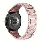 Triple Beads Diamond Metal Watch Band, For Samsung Galaxy Watch8 / Watch8 Classic