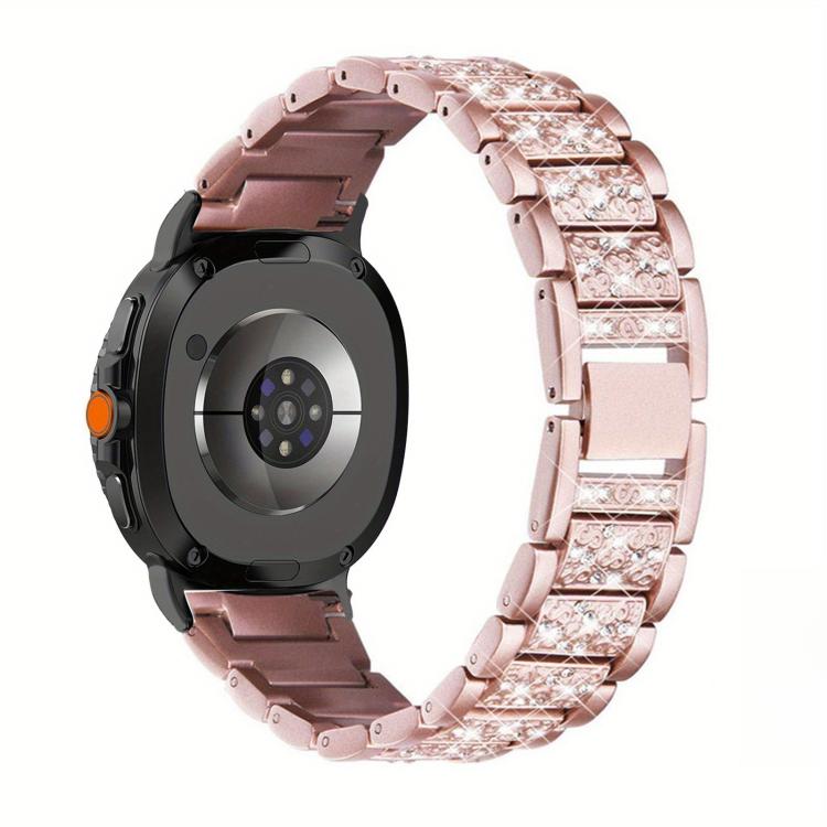 Triple Beads Diamond Metal Watch Band, For Samsung Galaxy Watch8 / Watch8 Classic