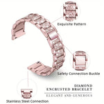 Triple Beads Diamond Metal Watch Band, For Samsung Galaxy Watch8 / Watch8 Classic