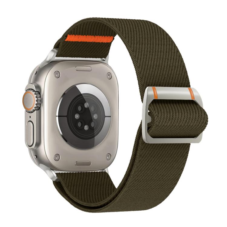 Watchman Mechanical Buckle Nylon Watch Band, For Apple Watch 46mm / 49mm / 45mm / 44mm, For Apple Watch 42mm / 41mm / 40mm / 38mm