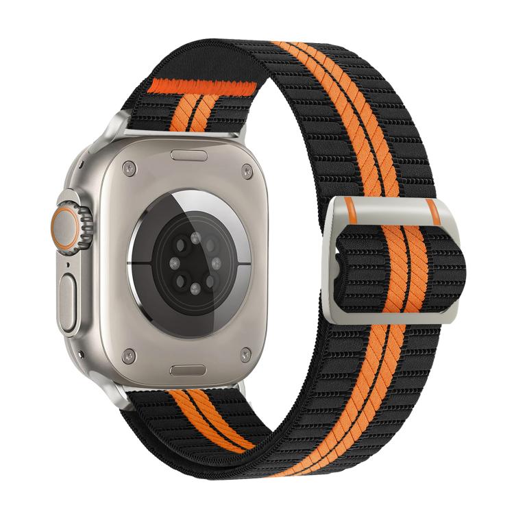 Watchman Mechanical Buckle Nylon Watch Band, For Apple Watch 46mm / 49mm / 45mm / 44mm, For Apple Watch 42mm / 41mm / 40mm / 38mm