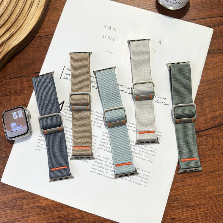 Watchman Mechanical Buckle Nylon Watch Band, For Apple Watch 46mm / 49mm / 45mm / 44mm, For Apple Watch 42mm / 41mm / 40mm / 38mm