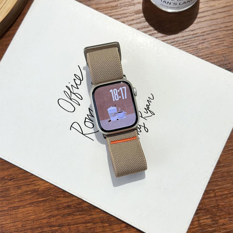 Watchman Mechanical Buckle Nylon Watch Band, For Apple Watch 46mm / 49mm / 45mm / 44mm, For Apple Watch 42mm / 41mm / 40mm / 38mm