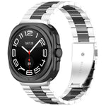 Three Beads Stainless Steel Watch Band with Removal Tool, For Samsung Galaxy Watch Ultra 47mm / Ultra 2025, For Samsung Galaxy Watch8 / Watch8 Classic