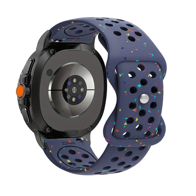 Eco-Friendly Granular Colorful Dots Silicone Watch Band, For Samsung Galaxy Watch8 / Watch8 Classic