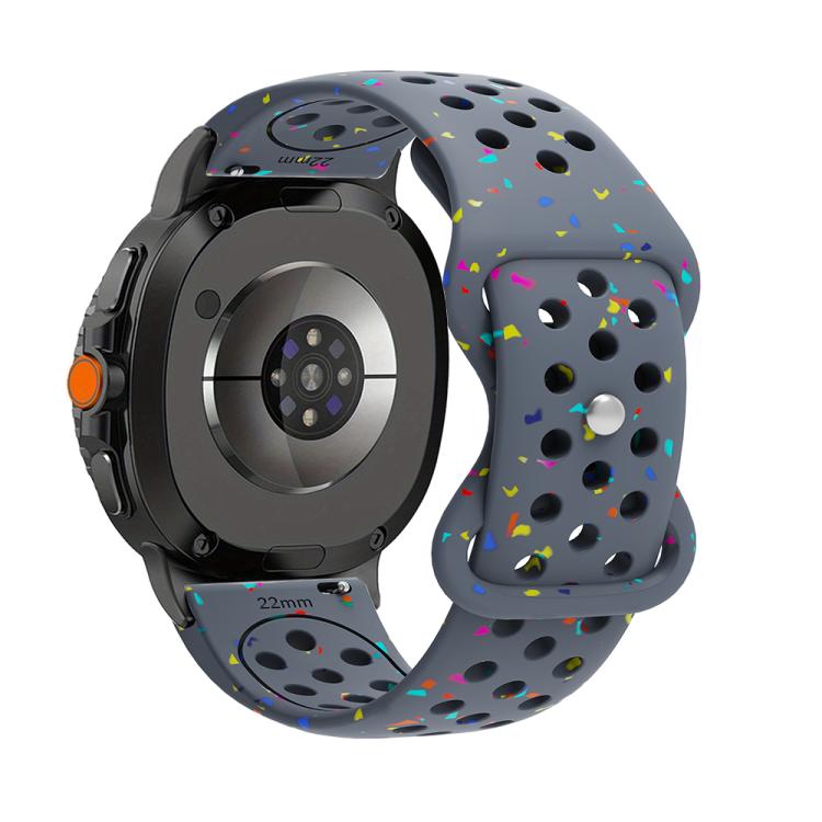 Eco-Friendly Granular Colorful Dots Silicone Watch Band, For Samsung Galaxy Watch8 / Watch8 Classic