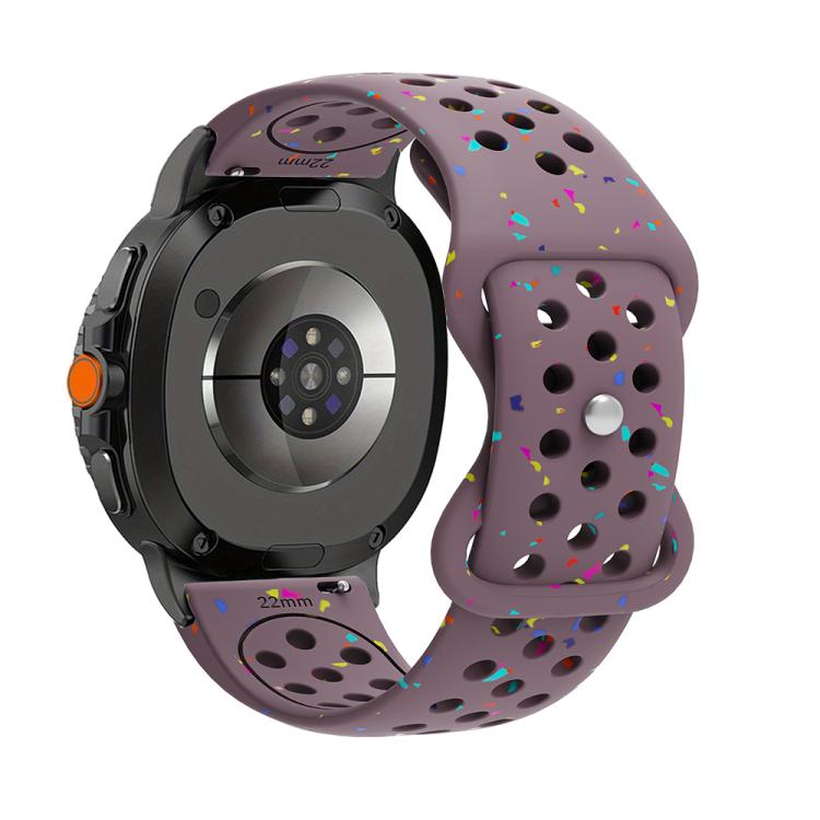 Eco-Friendly Granular Colorful Dots Silicone Watch Band, For Samsung Galaxy Watch8 / Watch8 Classic