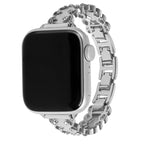 Lace Edged Diamond Alloy Metal Watch Band, For Apple Watch 46mm / 49mm / 45mm / 44mm, For Apple Watch 42mm / 41mm / 40mm / 38mm