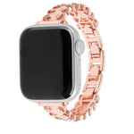 Lace Edged Diamond Alloy Metal Watch Band, For Apple Watch 46mm / 49mm / 45mm / 44mm, For Apple Watch 42mm / 41mm / 40mm / 38mm