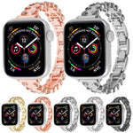 Lace Edged Diamond Alloy Metal Watch Band, For Apple Watch 46mm / 49mm / 45mm / 44mm, For Apple Watch 42mm / 41mm / 40mm / 38mm
