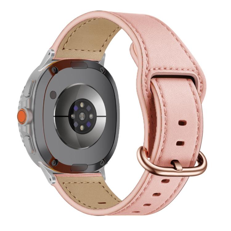 Classic Buckle Genuine Leather Watch Band, For Samsung Galaxy Watch8 / Watch8 Classic