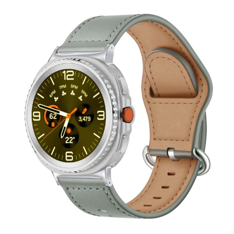 Classic Buckle Genuine Leather Watch Band, For Samsung Galaxy Watch8 / Watch8 Classic