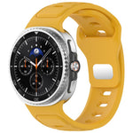 Reverse Buckle Single Color Silicone Watch Band, For Samsung Galaxy Watch8 / Watch8 Classic