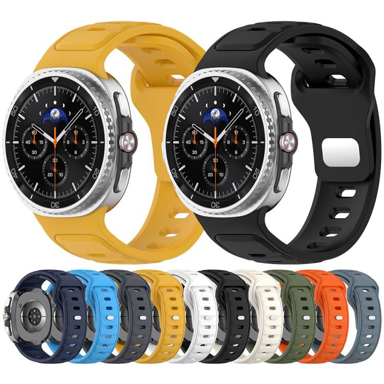 Reverse Buckle Single Color Silicone Watch Band, For Samsung Galaxy Watch8 / Watch8 Classic