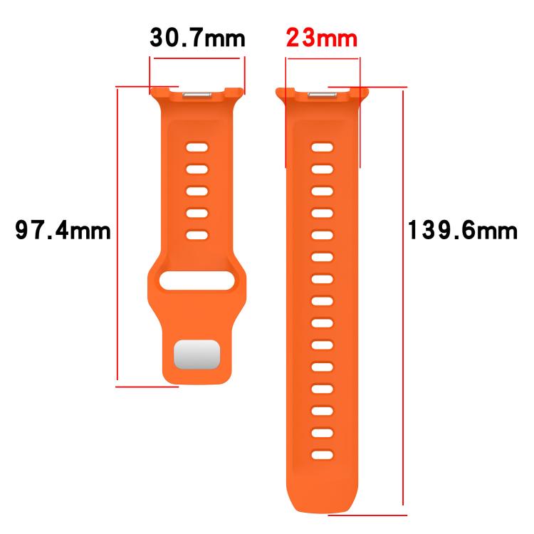 Reverse Buckle Single Color Silicone Watch Band, For Samsung Galaxy Watch8 / Watch8 Classic
