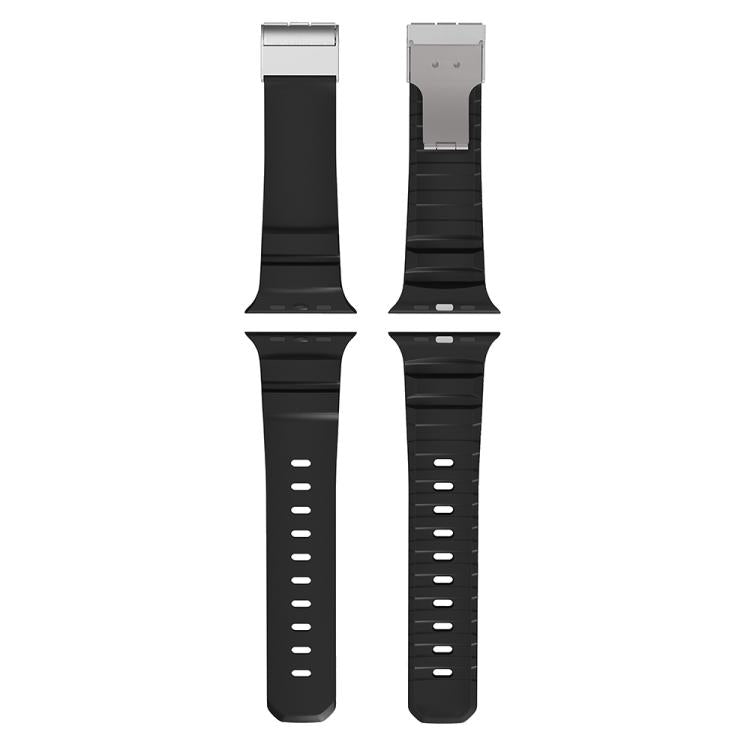 Magnetic Clasp Silicone Watch Band, For Apple Watch 46mm / 49mm / 45mm / 44mm