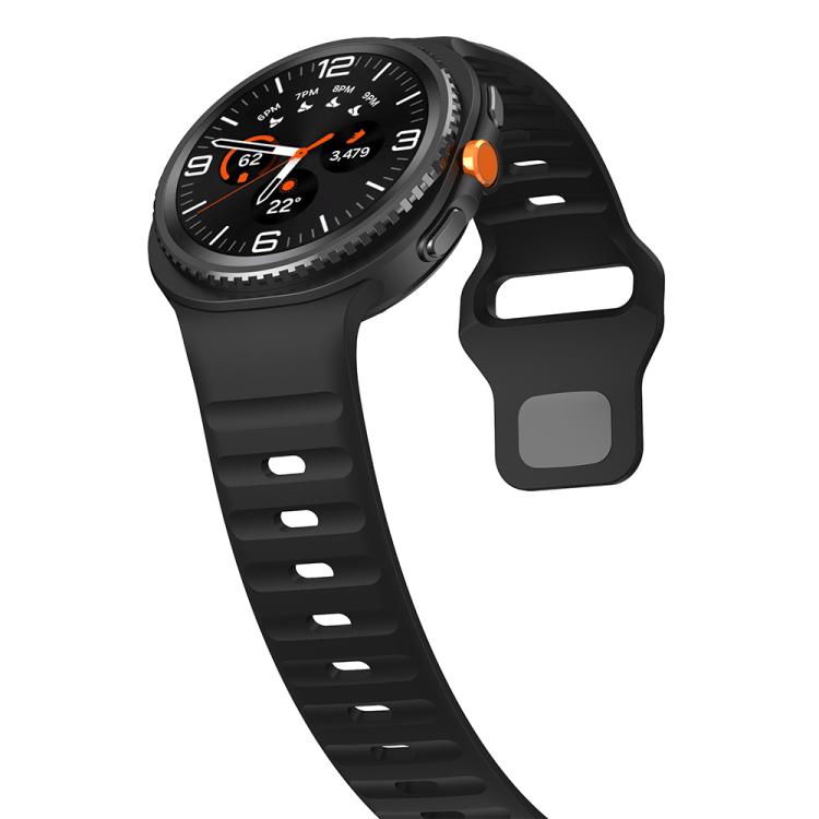 Wave Reverse Buckle Silicone Watch Band, For Samsung Galaxy Watch8 / Watch8 Classic