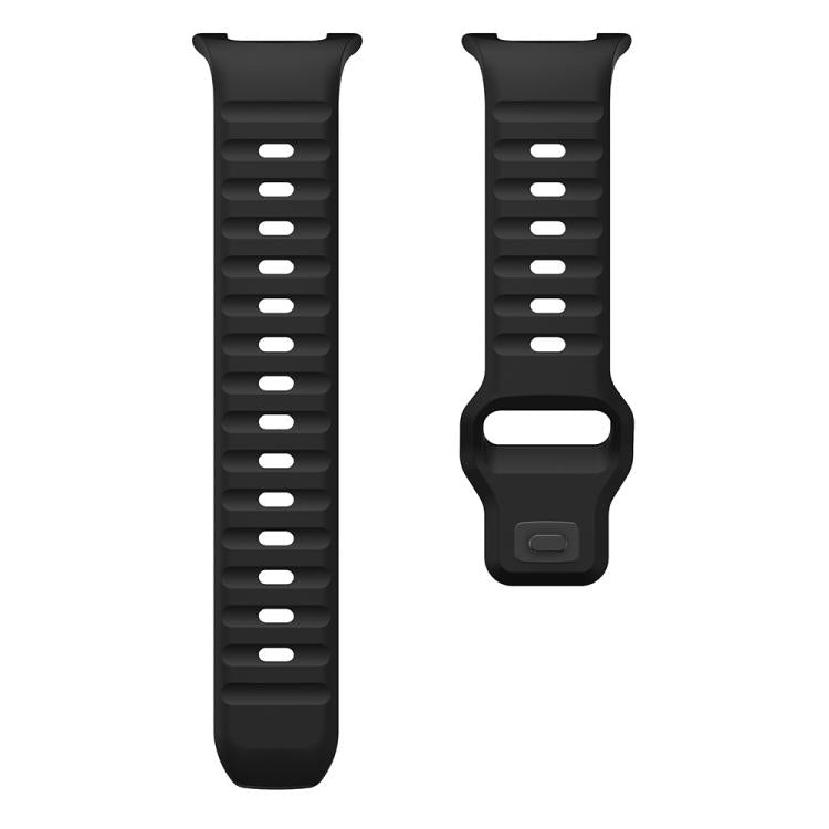 Wave Reverse Buckle Silicone Watch Band, For Samsung Galaxy Watch8 / Watch8 Classic