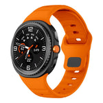 Wave Reverse Buckle Silicone Watch Band, For Samsung Galaxy Watch8 / Watch8 Classic