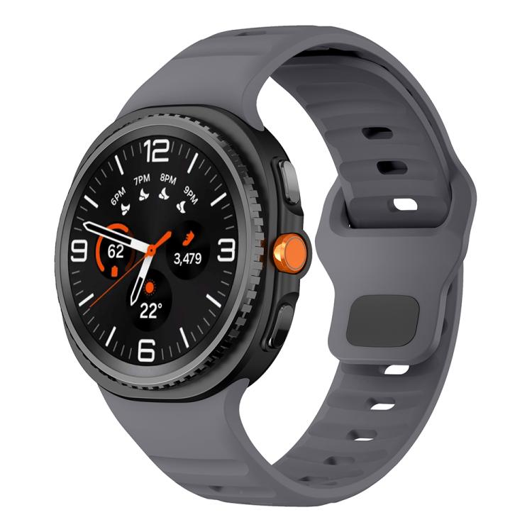Wave Reverse Buckle Silicone Watch Band, For Samsung Galaxy Watch8 / Watch8 Classic