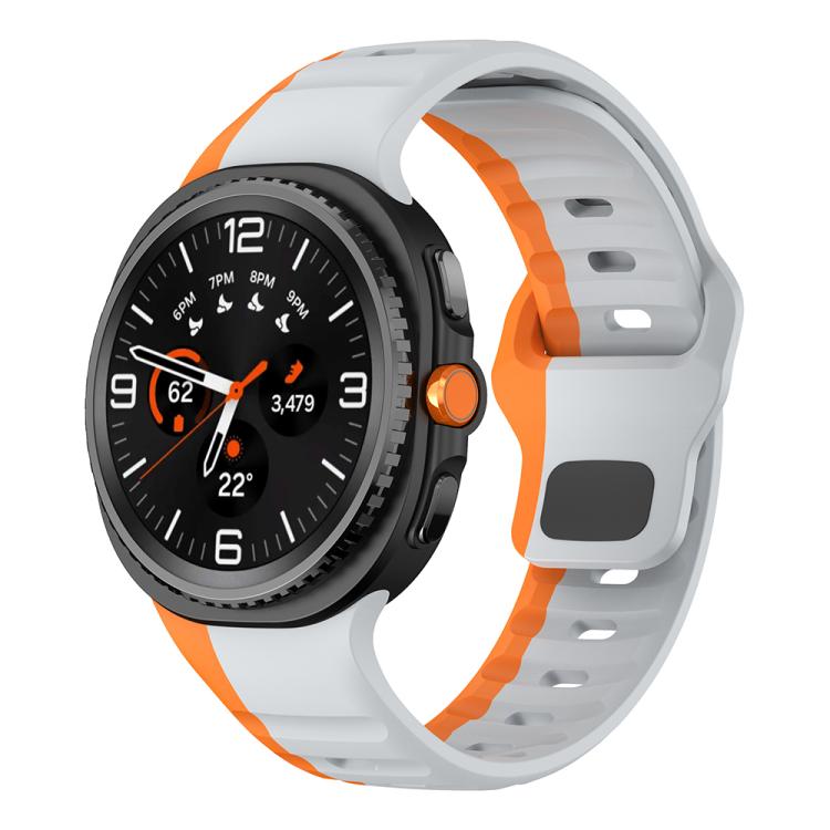 Wave Reverse Buckle Silicone Watch Band, For Samsung Galaxy Watch8 / Watch8 Classic
