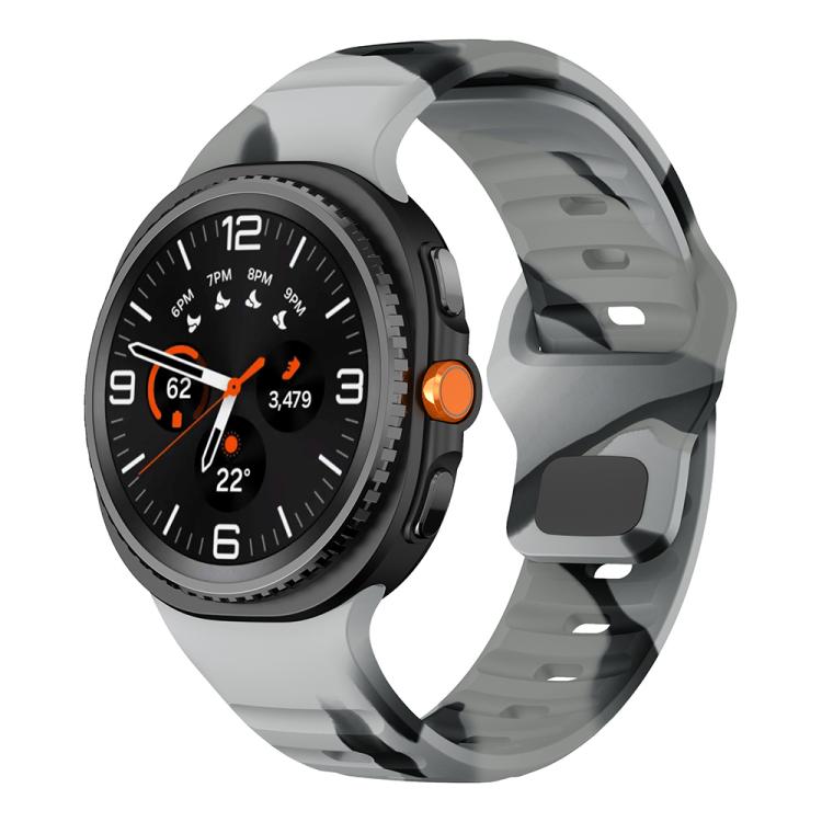 Wave Reverse Buckle Silicone Watch Band, For Samsung Galaxy Watch8 / Watch8 Classic