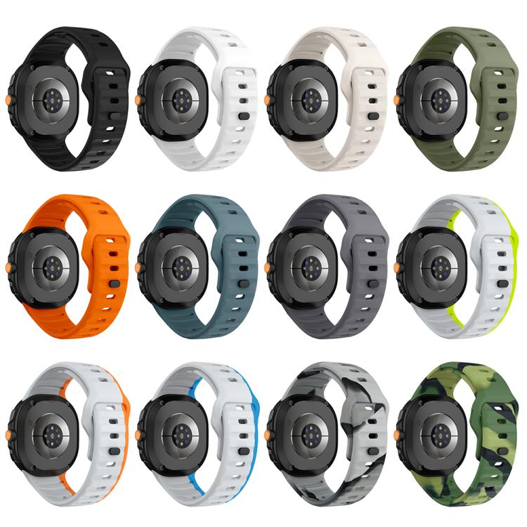 Wave Reverse Buckle Silicone Watch Band, For Samsung Galaxy Watch8 / Watch8 Classic