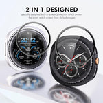 ENKAY Hat-Prince  2 in 1 Solid Color PC Watch Cover with Full Coverage PMMA Soft Film, For Samsung Galaxy Watch8 Classic 46mm