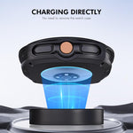 ENKAY Hat-Prince  2 in 1 Solid Color PC Watch Cover with Full Coverage PMMA Soft Film, For Samsung Galaxy Watch8 Classic 46mm