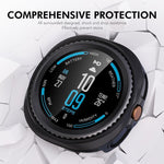 ENKAY Hat-Prince  2 in 1 Solid Color PC Watch Cover with Full Coverage PMMA Soft Film, For Samsung Galaxy Watch8 Classic 46mm